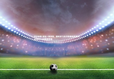 开云体育-足坛一夜惊变，西班牙72年不败晋级世界杯，比利时7-0狂胜造惨案